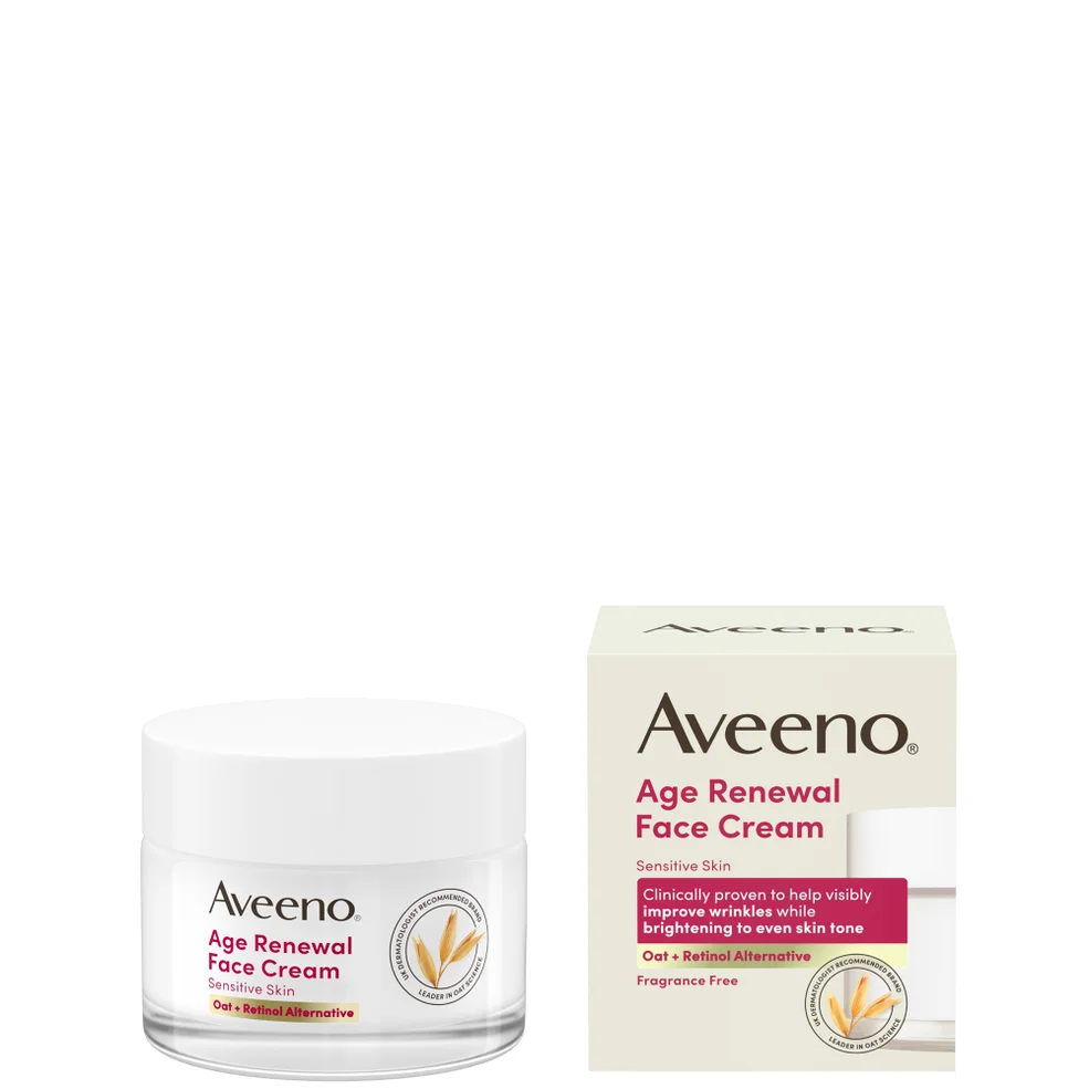 Aveeno Face Age Renewal Cream Retinol Alternative 50ml Image 1