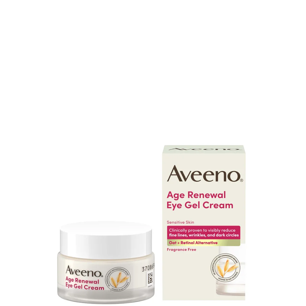 Aveeno Face Age Renewal Eye Gel Cream Retinol Alternative 15ml Image 1