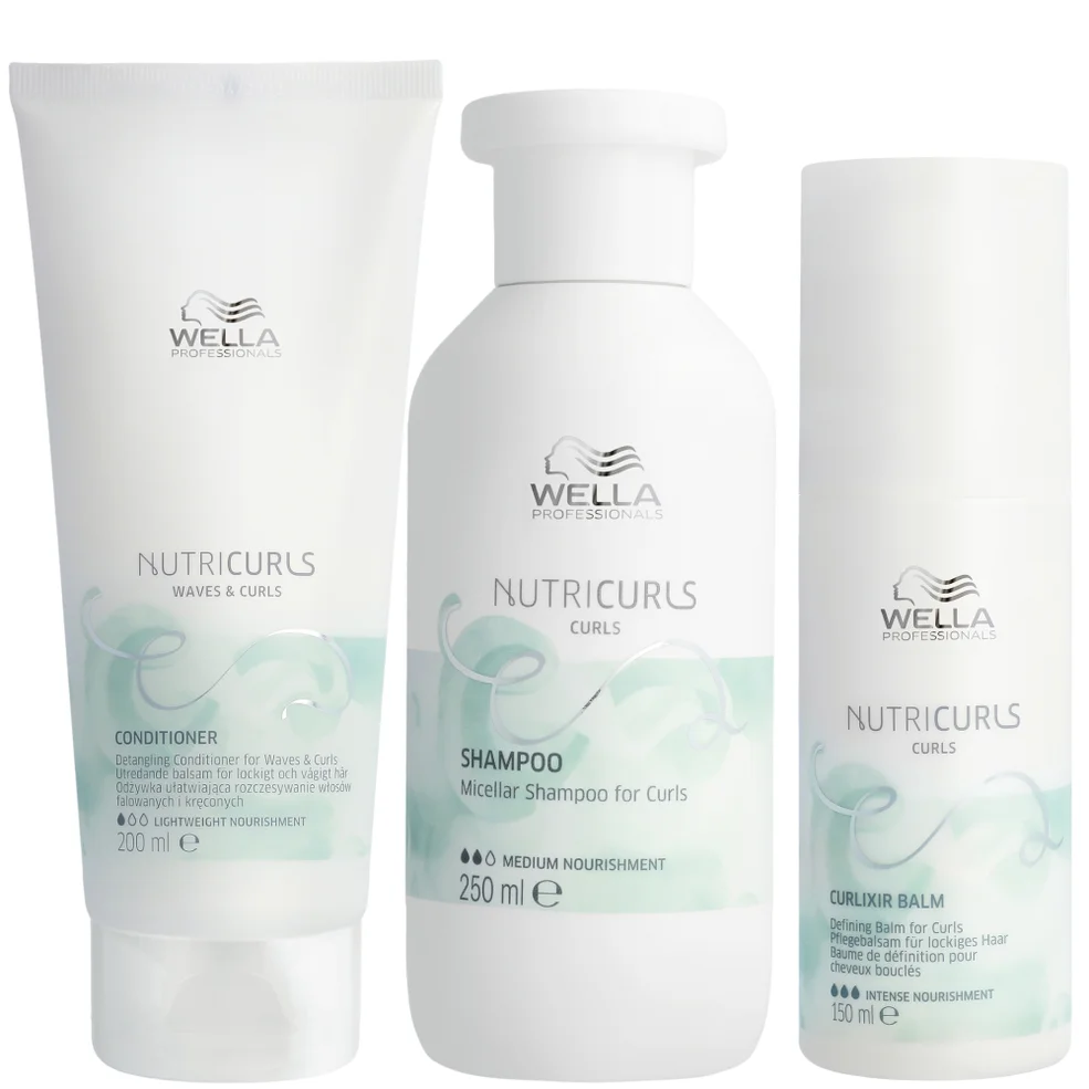 Wella Professionals Care Nutri Curls Trio Regime Bundle Image 1