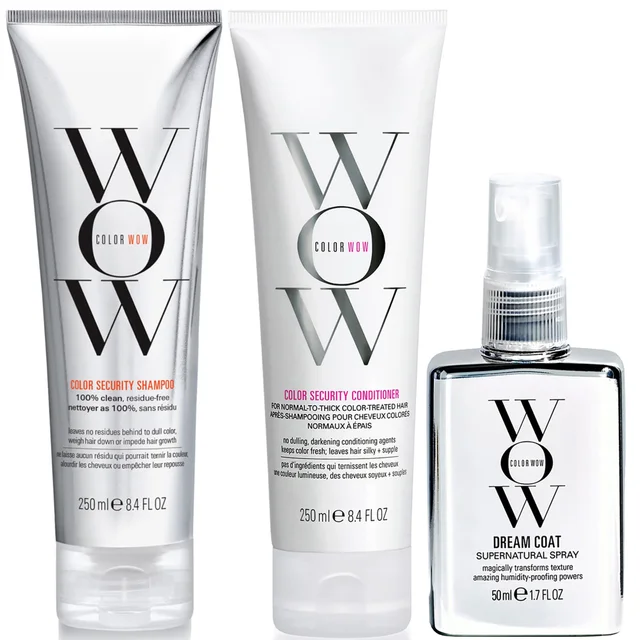 Color Wow Dream Clean Normal to Thick and Travel Dream Coat Supernatural Spray Trio
