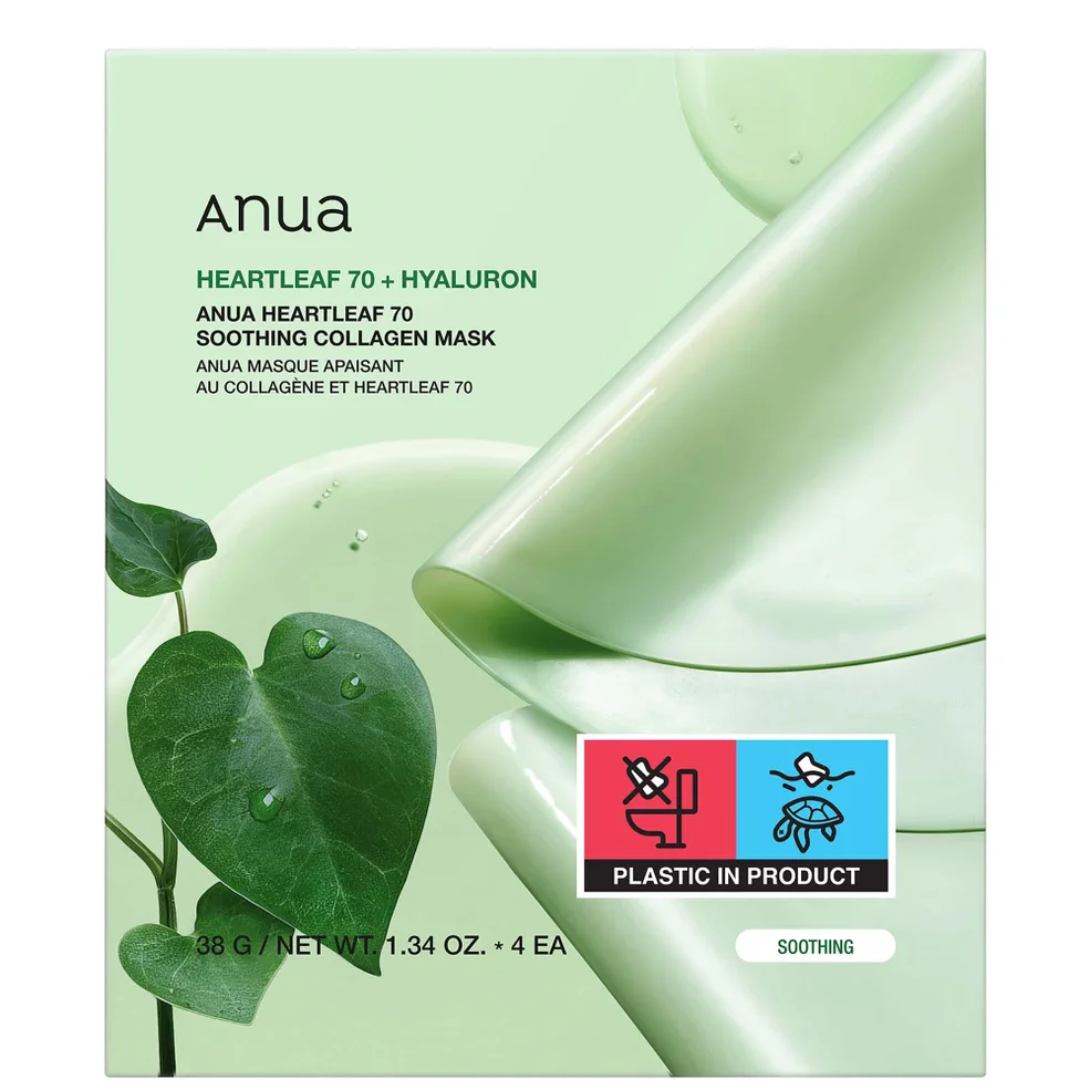 Anua Heartleaf 70 Soothing Collagen Mask (4 Sheets) 38g Image 1