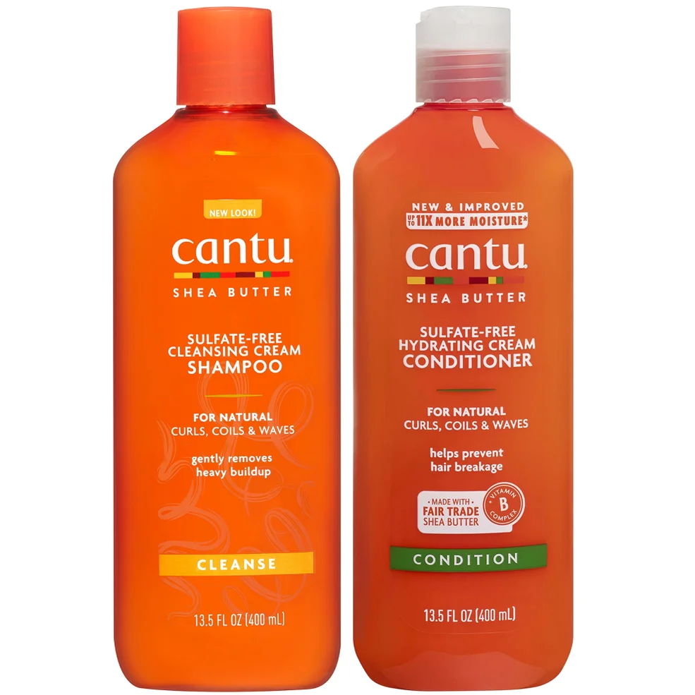 Cantu Shea Butter Cleansing Cream Shampoo & Hydrating Conditioner 400ml Image 1