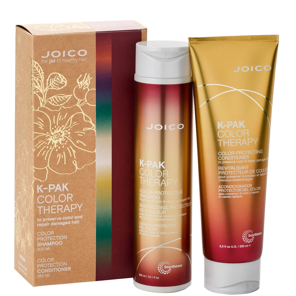 Joico K-Pak Color Therapy Duo Gift Set - Shampoo 300ml & Conditioner 250ml Image 1