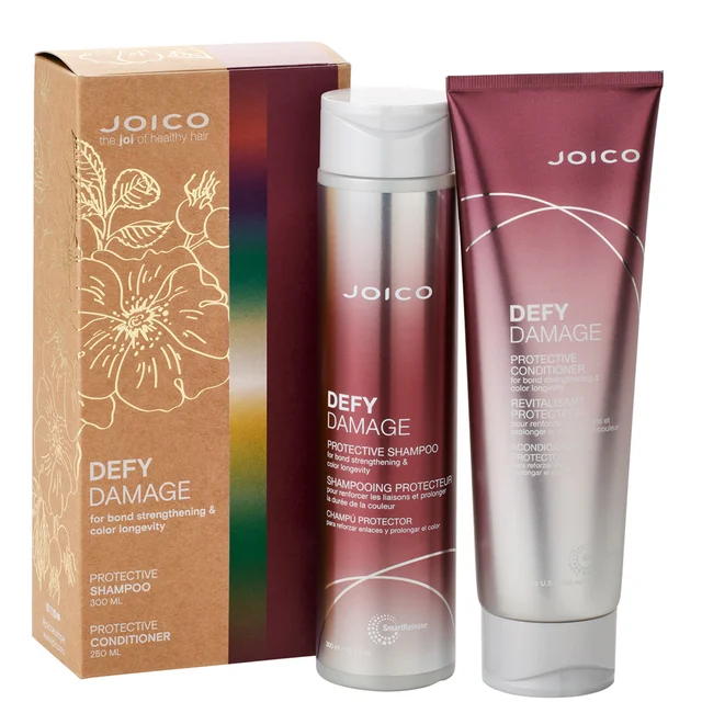 Joico Defy Damage Protective Duo Gift Set - Shampoo 300ml & Conditioner 250ml