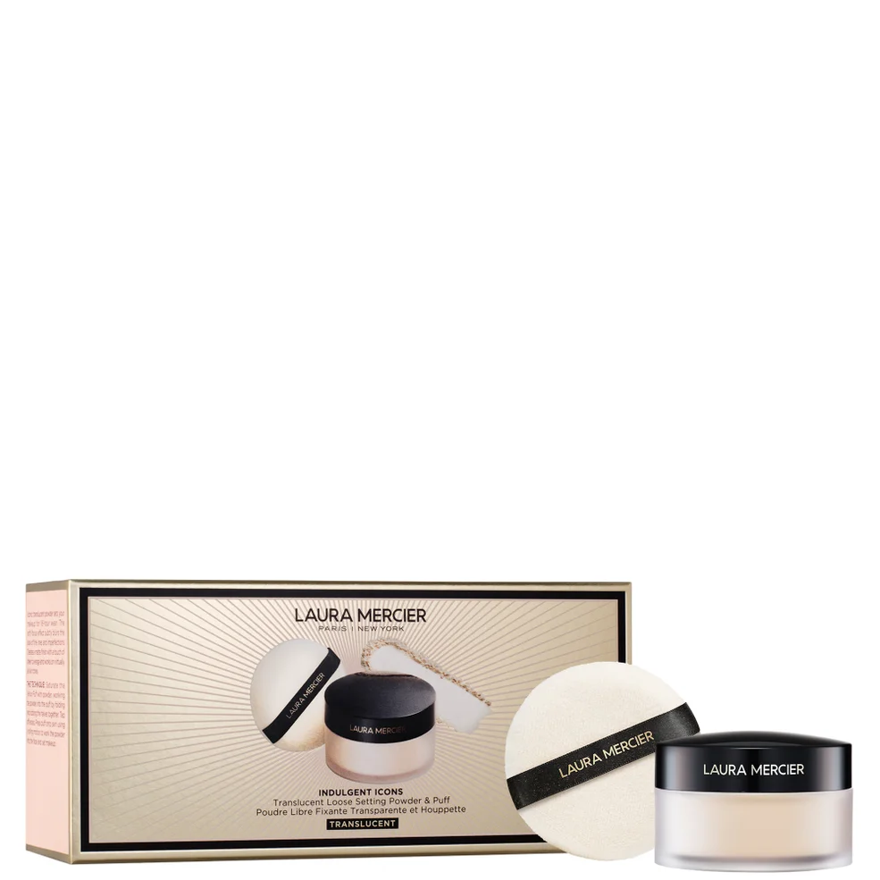 Laura Mercier -Indulgent Icons Translucent Loose Setting Powder + Puff - 23g Image 1