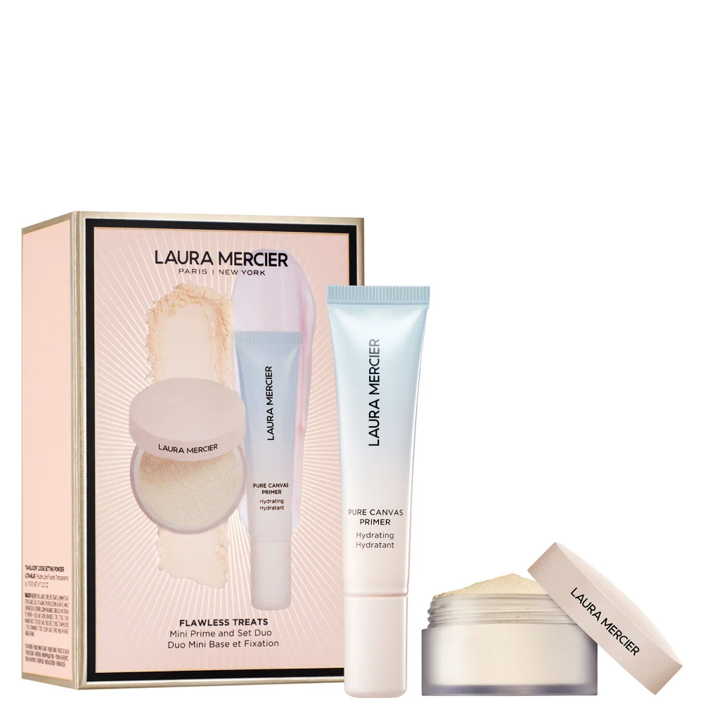 Laura Mercier -Flawless Treats Mini Prime + Set Duo - Mini Hydrating Primer + Mini Ultra Blur in Translucent Image 1