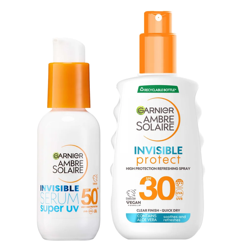 Garnier Ambre Solaire Invisible Sun Protection SPF Face & Body Bundle Image 1