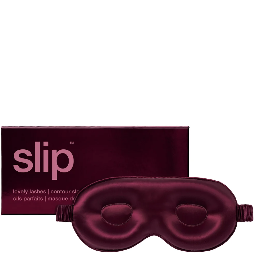 slip pure silk contour sleep mask - crimson Image 1
