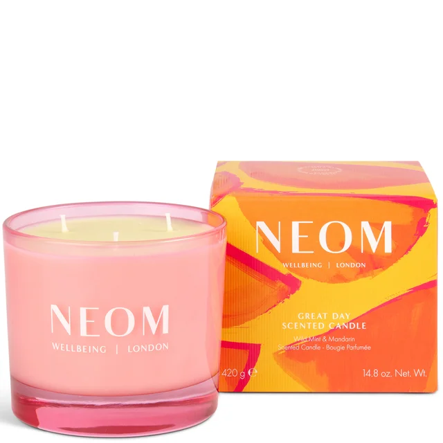 NEOM Wellbeing Great Day 3 Wick Candle 420g