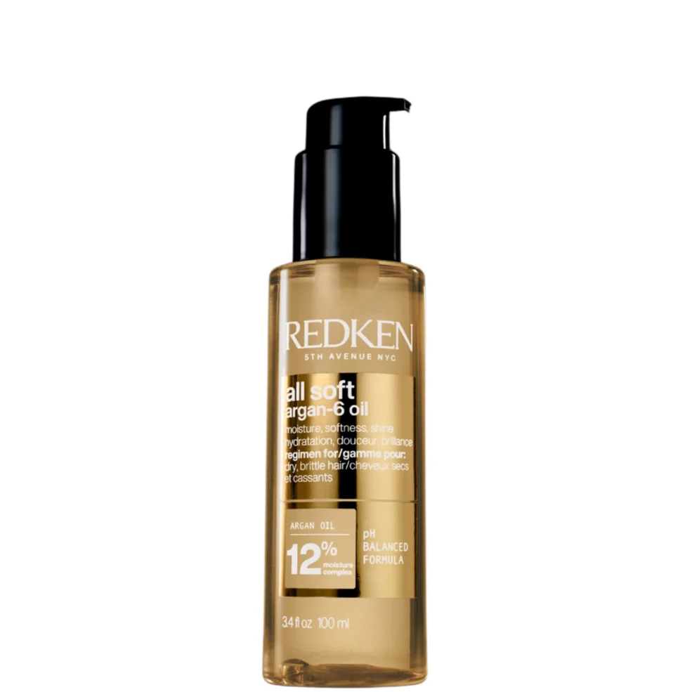 Redken All Soft Argan-6 Oil for Softness, Shine and Protection 100ml Image 1