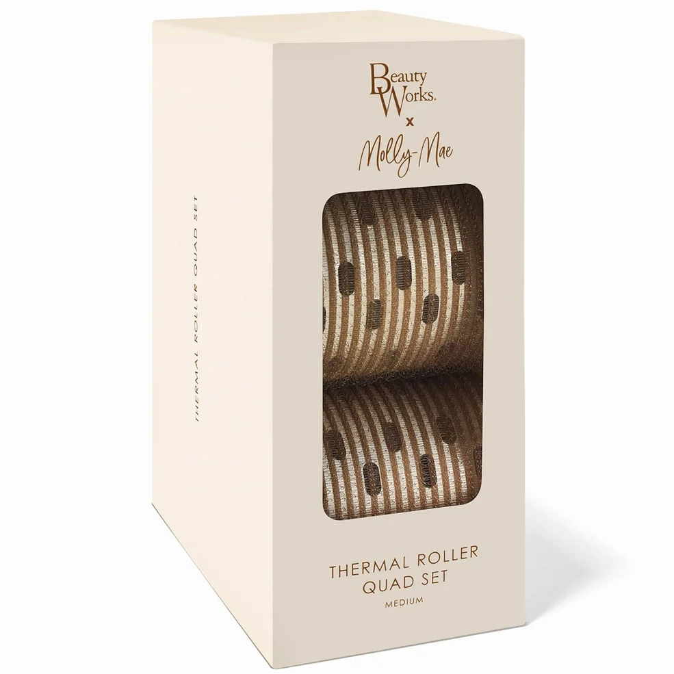 Beauty Works x Molly-Mae Medium Thermal Roller 4 Set Image 1
