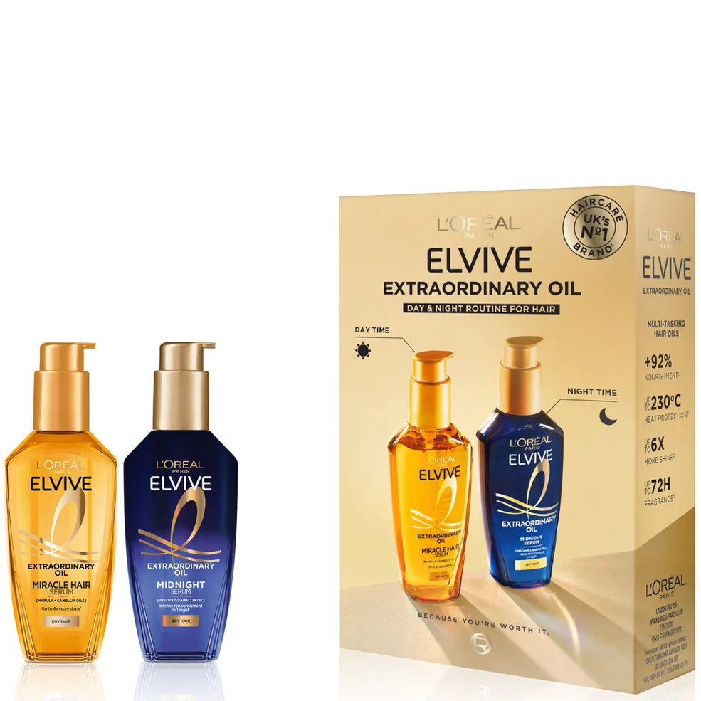 L’Oreal Paris Elvive Extraordinary Oil Day & Night Set Image 1