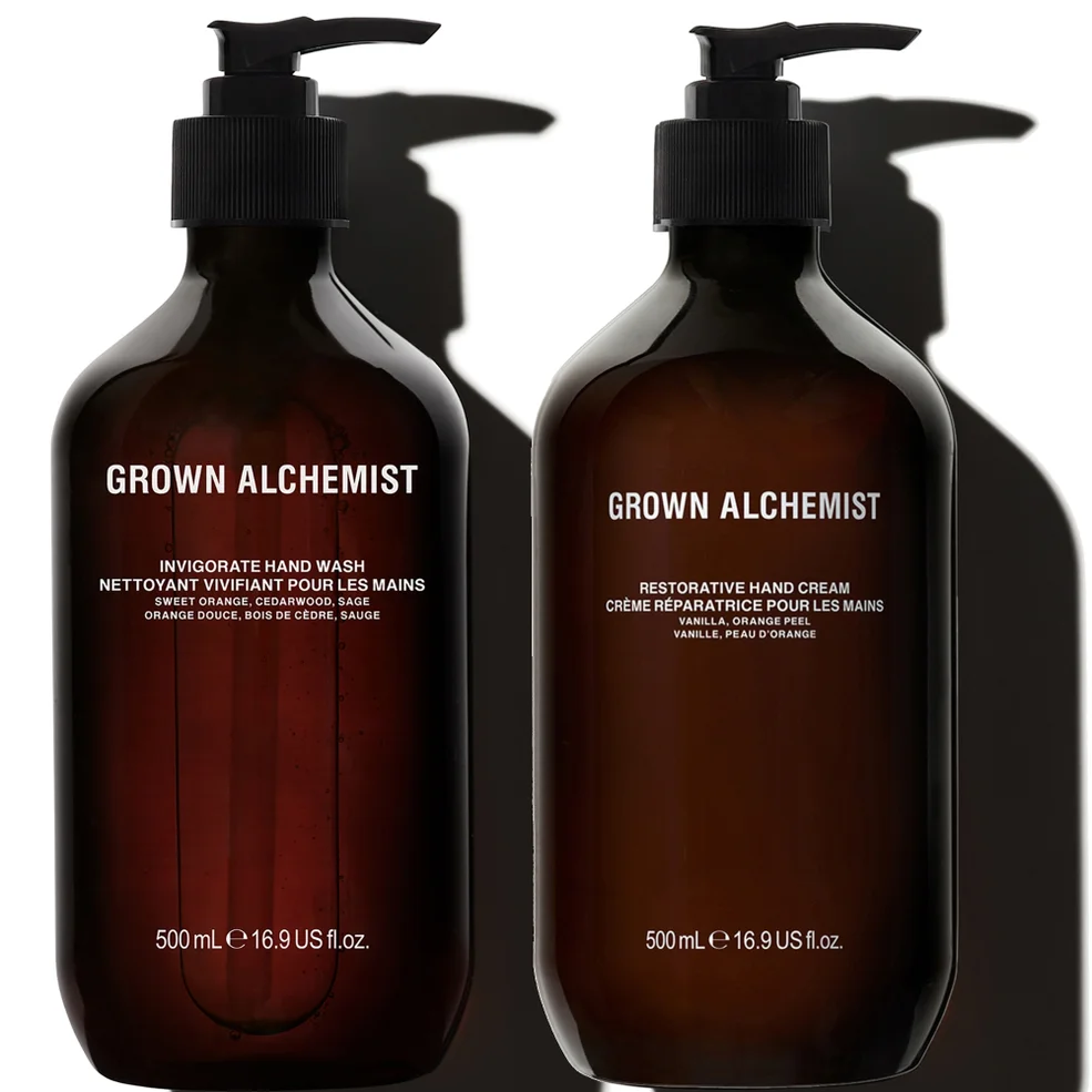 Grown Alchemist Hand Wash + Hand Cream 500ml Duo Image 1