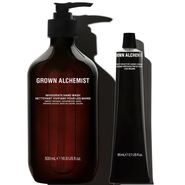 Grown Alchemist Hand Wash + Hand Cream 65ml Duo