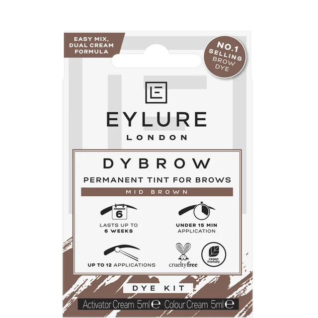 Eylure Dybrow Permanent Dye - Mid Brown