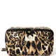 The Flat Lay Co. Marshmallow Flat Lay Makeup Box Bag - Warped Leopard