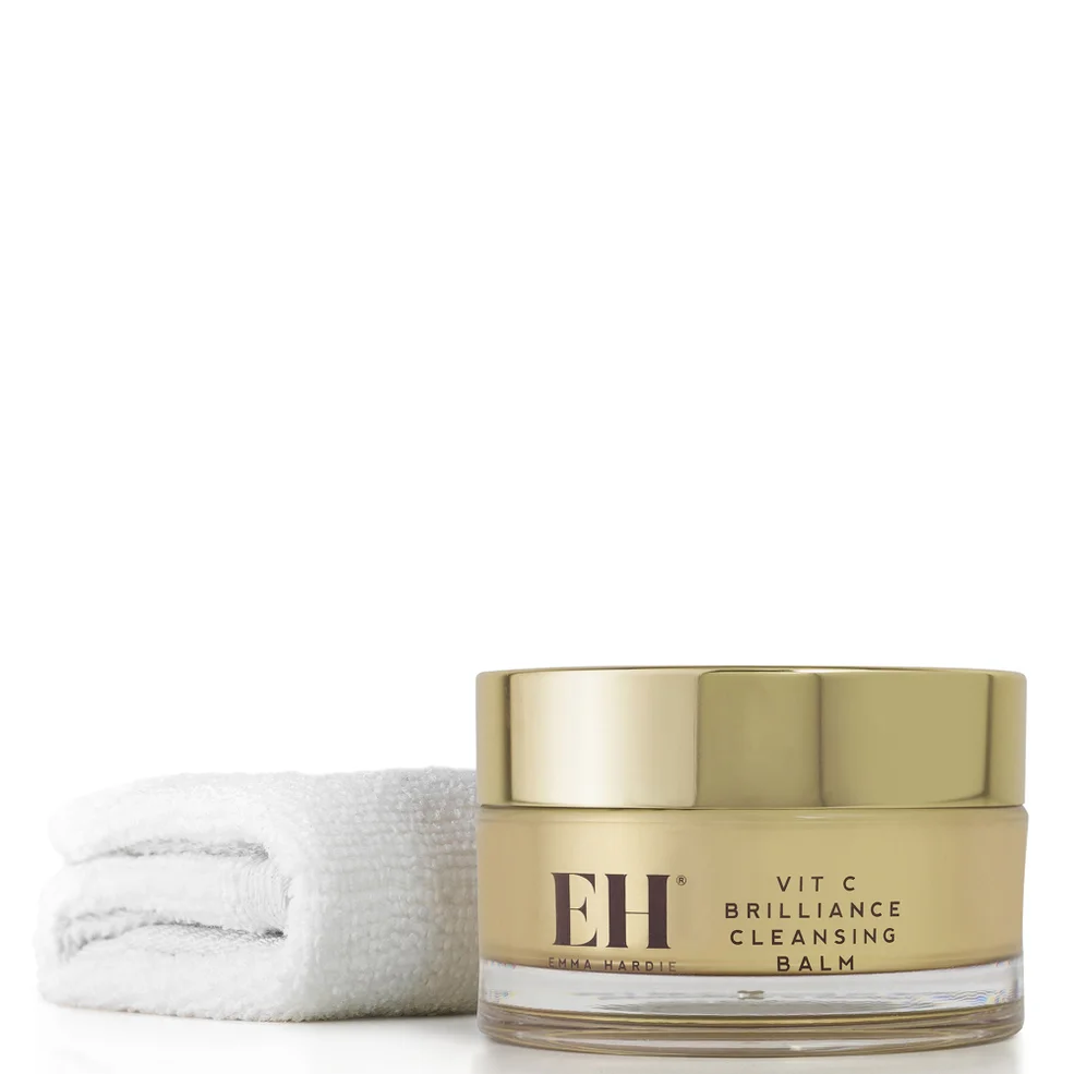 Emma Hardie Vit C Brilliance Cleansing Balm with Dual Action Cleansing Cloth 100g Image 1