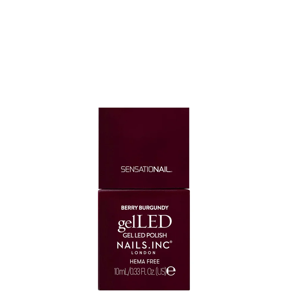 Nails Inc. Gel Polish Berry Burgundy 10ml Image 1