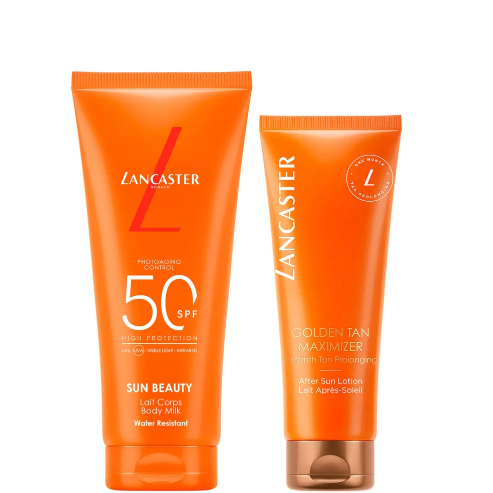 Lancaster Tan Maximiser & Beauty Body Milk SPF50 Duo Bundle Image 1