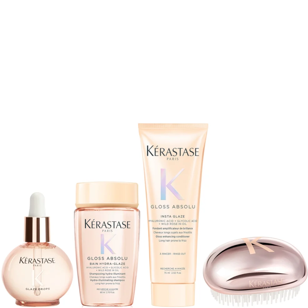 Kérastase Gloss Oil with Mini Shampoo 80ml, Conditioner 75ml and Exclusive Brush Image 1
