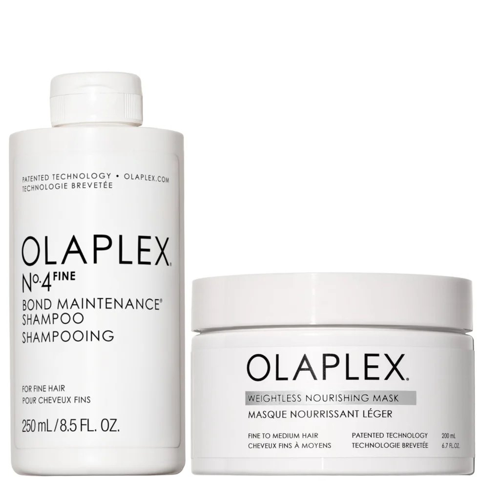 Olaplex No.4 Fine Shampoo & Weightless Nourishing Mask Duo Image 1